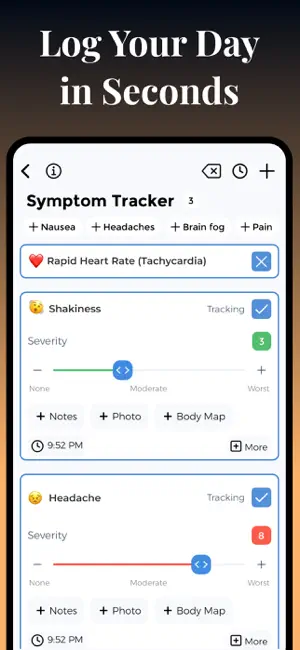 POTS Tracker - Tachycardia screenshot 2