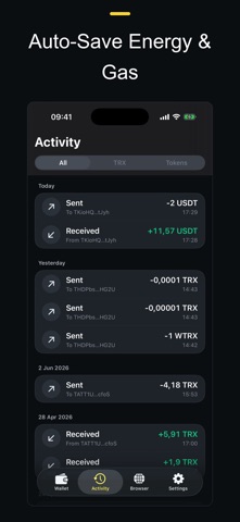 SaveWallet: TRON USDT Wallet Screenshot 4 of 5
