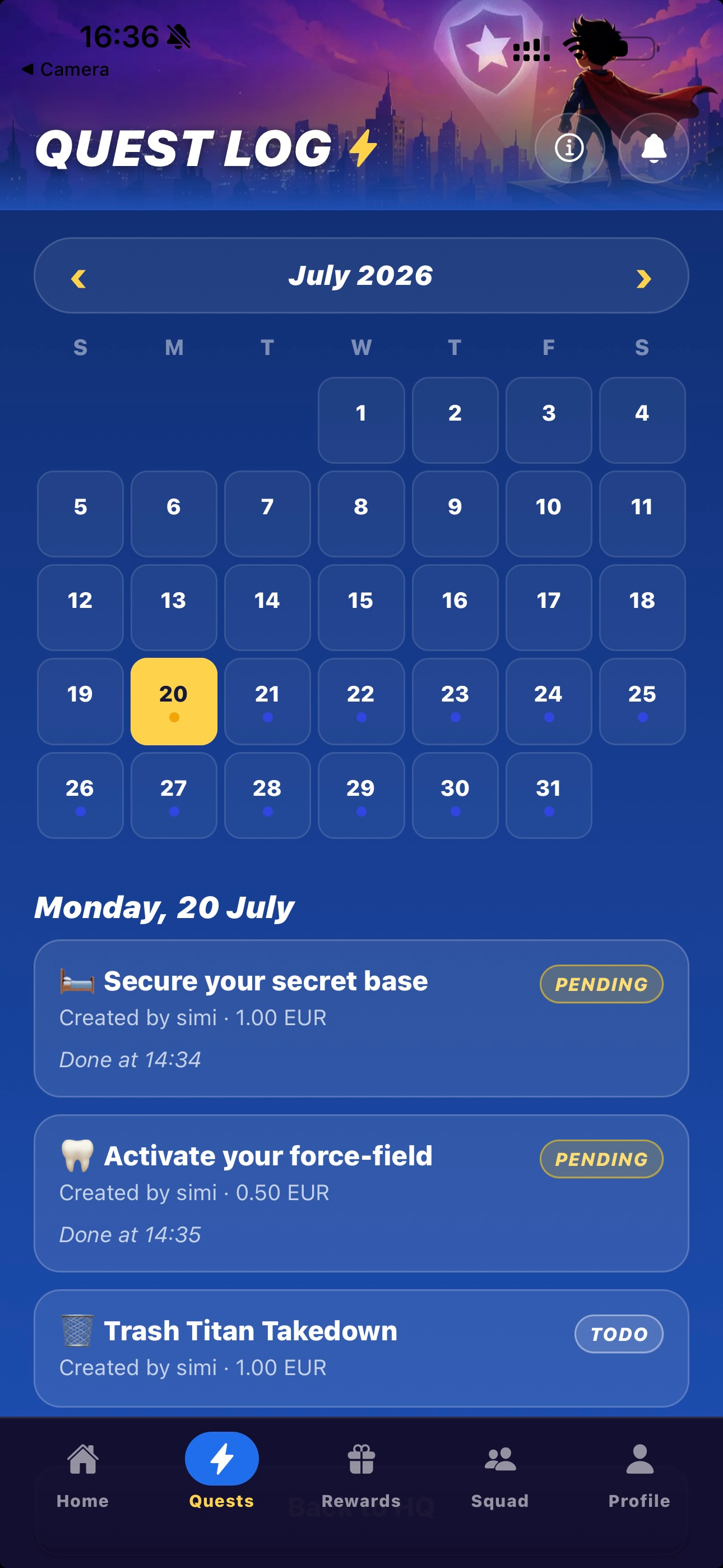 Questies: Chores & Allowance screenshot 3