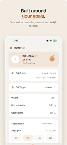 BetterCal: AI Calorie Notes Screenshot 5 of 6