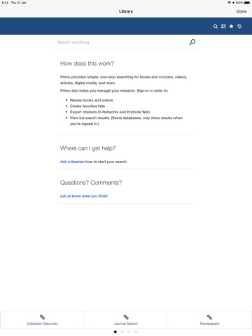 Ex Libris Library Mobile iPad screenshot 8
