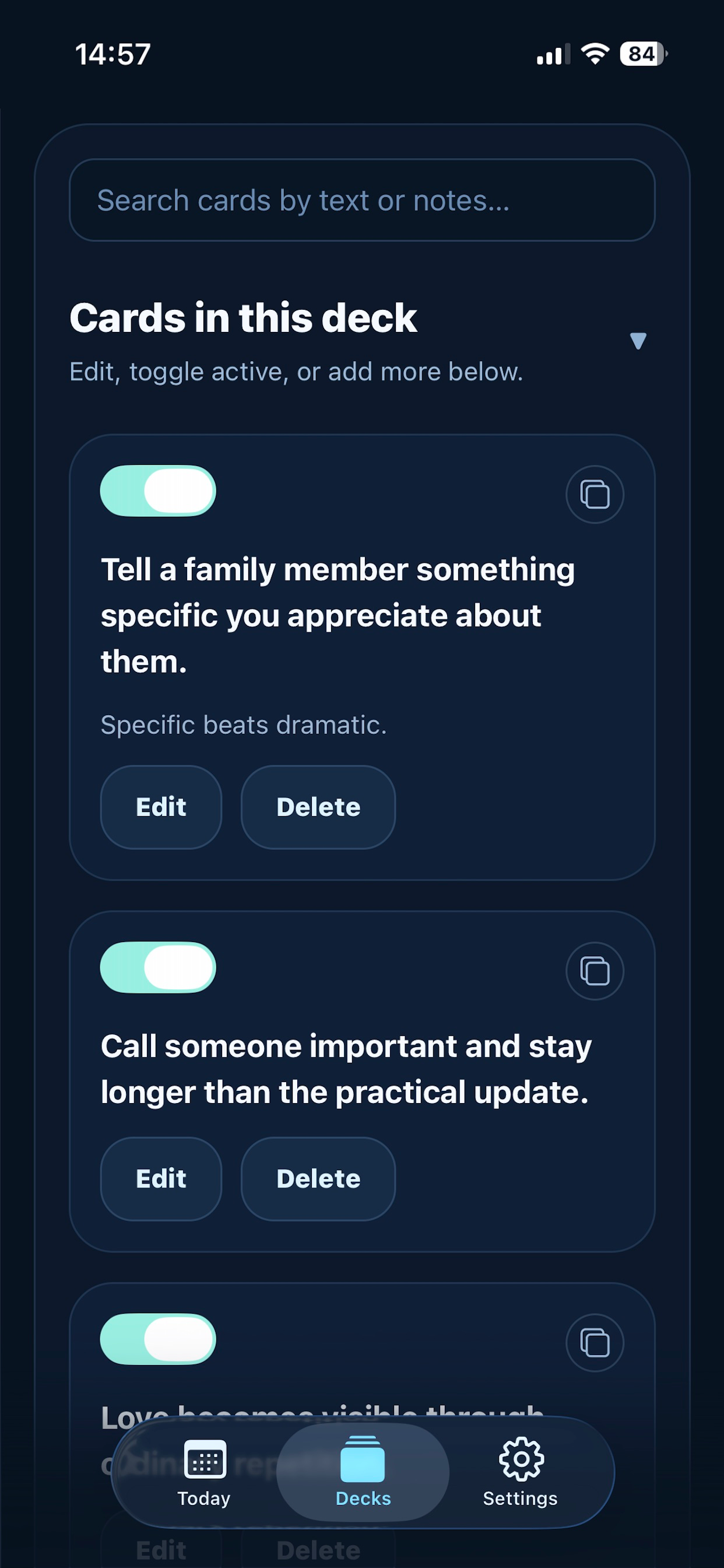 Your Daily Cards screenshot 3