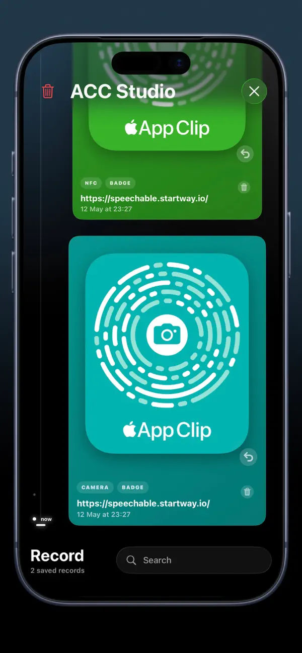 Screenshot #1 pour App Clip Codes Studio