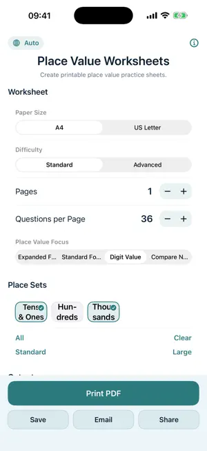Place Value Worksheets screenshot 3
