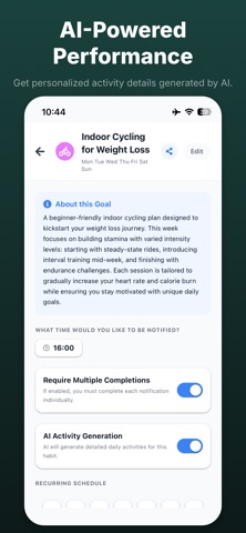 Habit Wise - AI Habit Tracker iPhone screenshot
