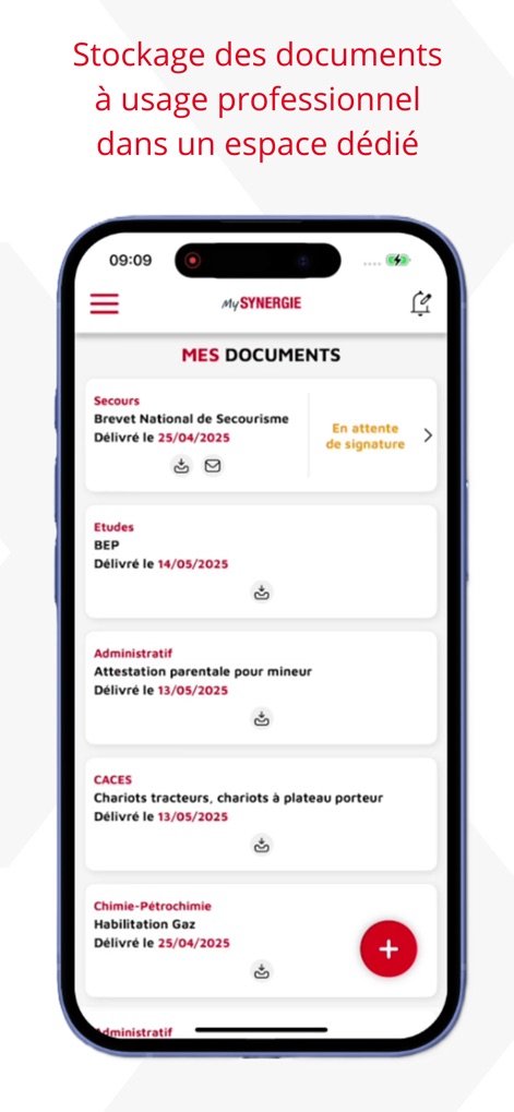 mySynergie – Intérimaires - 