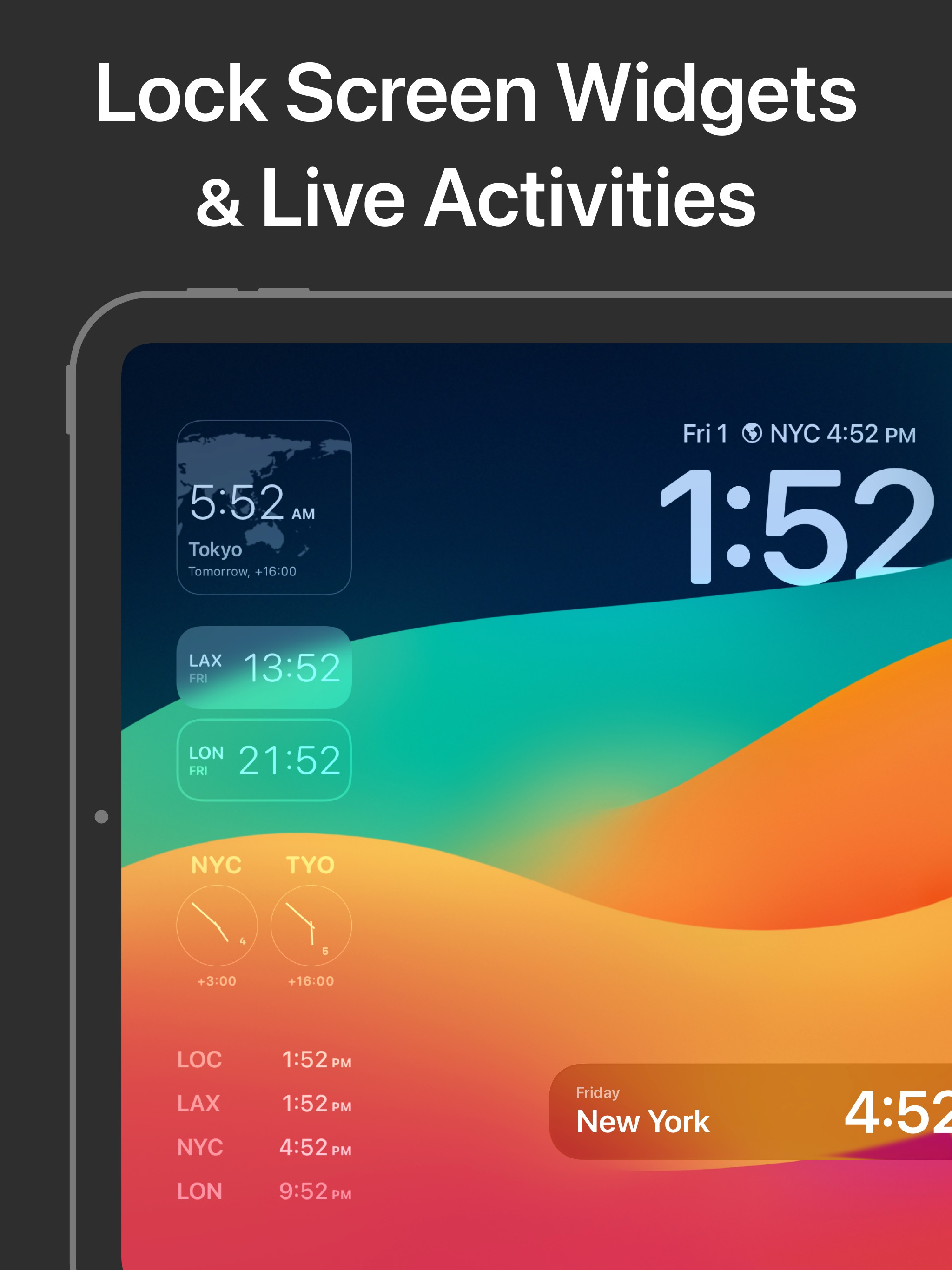 World Clock Time Zone Widgets screenshot 13