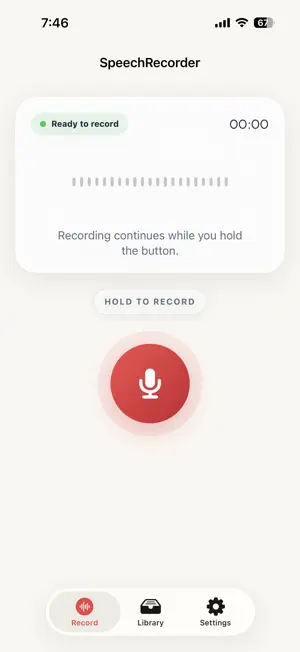 EchoRecorder - Voice Recorder screenshot 1