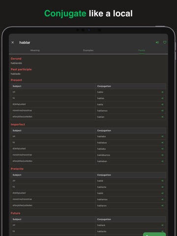 Wey: Mexican Dictionary iPad screenshot
