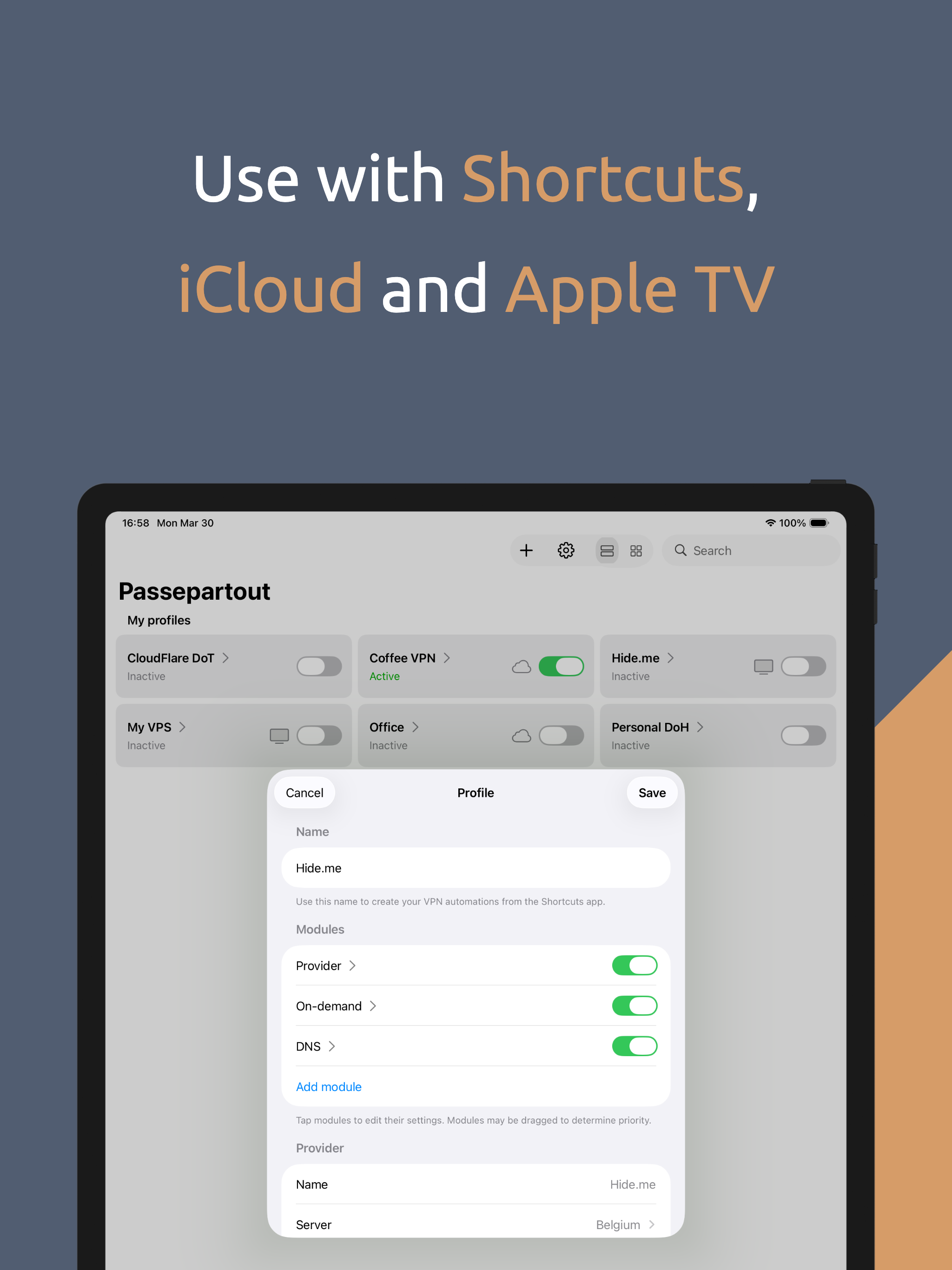 Passepartout, VPN Client