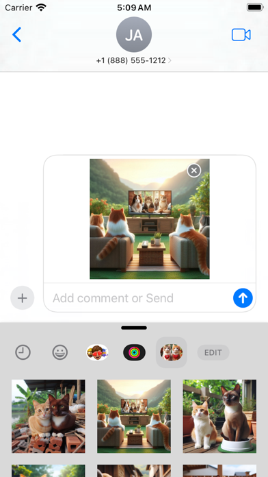 Screenshot #3 pour Happy Couple Cat Stickers