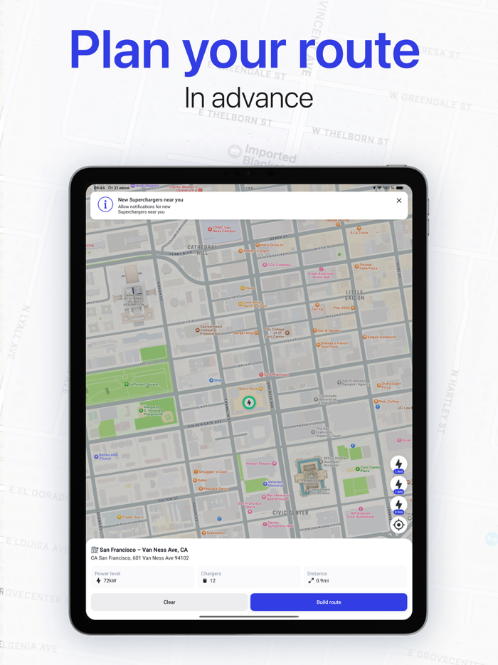 Charging stations EV  Tesla