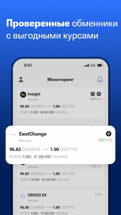 Exnode: Обмен криптовалют