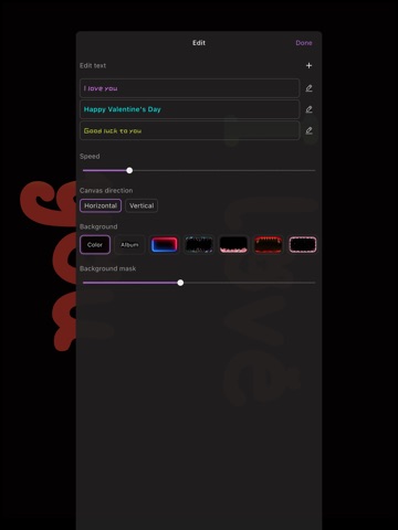 LED Banner - Marquee control iPad screenshot