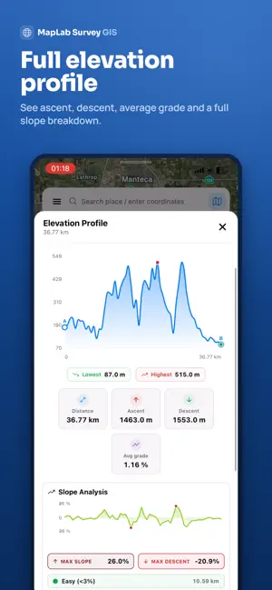 MapLab Survey – GIS Measure iPhone screenshot 2