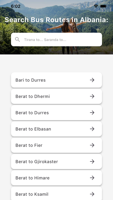 Screenshot #1 pour Albania Bus Timetable