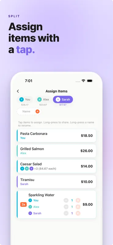 Split - Receipt Splitter screenshot 3 of 5