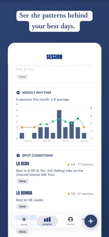Session – Surf Log & Forecast screenshot