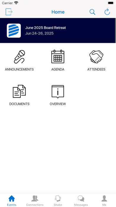 DE Meetings Screenshot