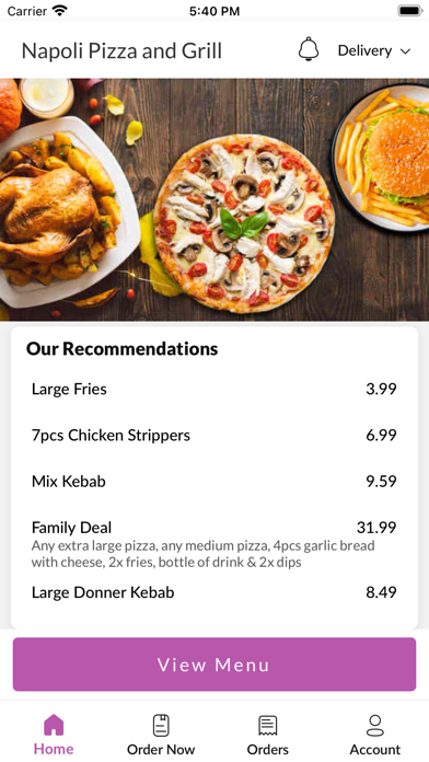 Napoli Pizza and Grill Screenshot
