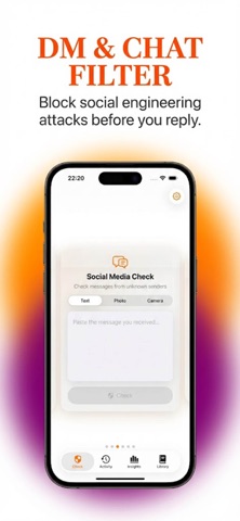 Phishing Check - ShareShield iPhone screenshot