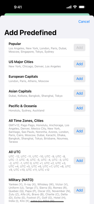 24h World Clock Screenshot 3 of 5