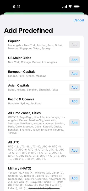 24h World Clock screenshot 3 of 5