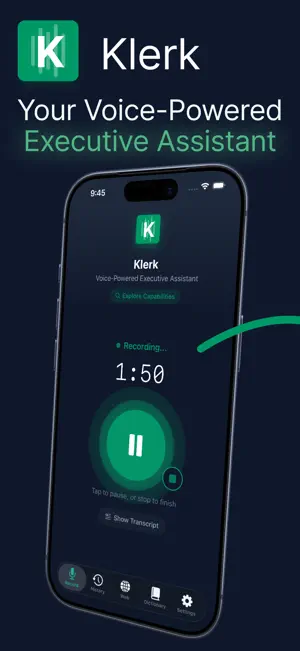 Klerk: Speech to Text screenshot 1