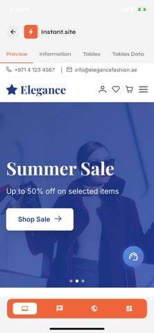 instant.site instant website Screenshot 4 of 6