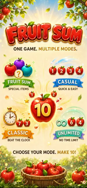Fruit Sum -Add fast! screenshot 1