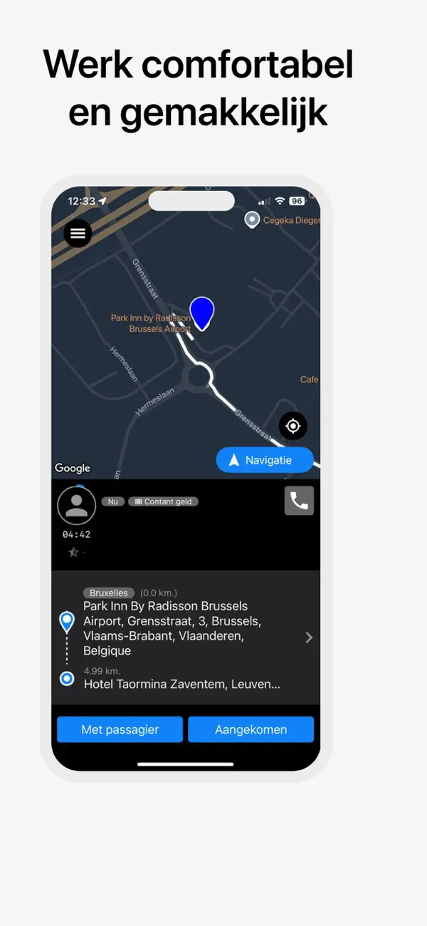 Screenshot #1 pour Taxis4Airports.brussels Driver