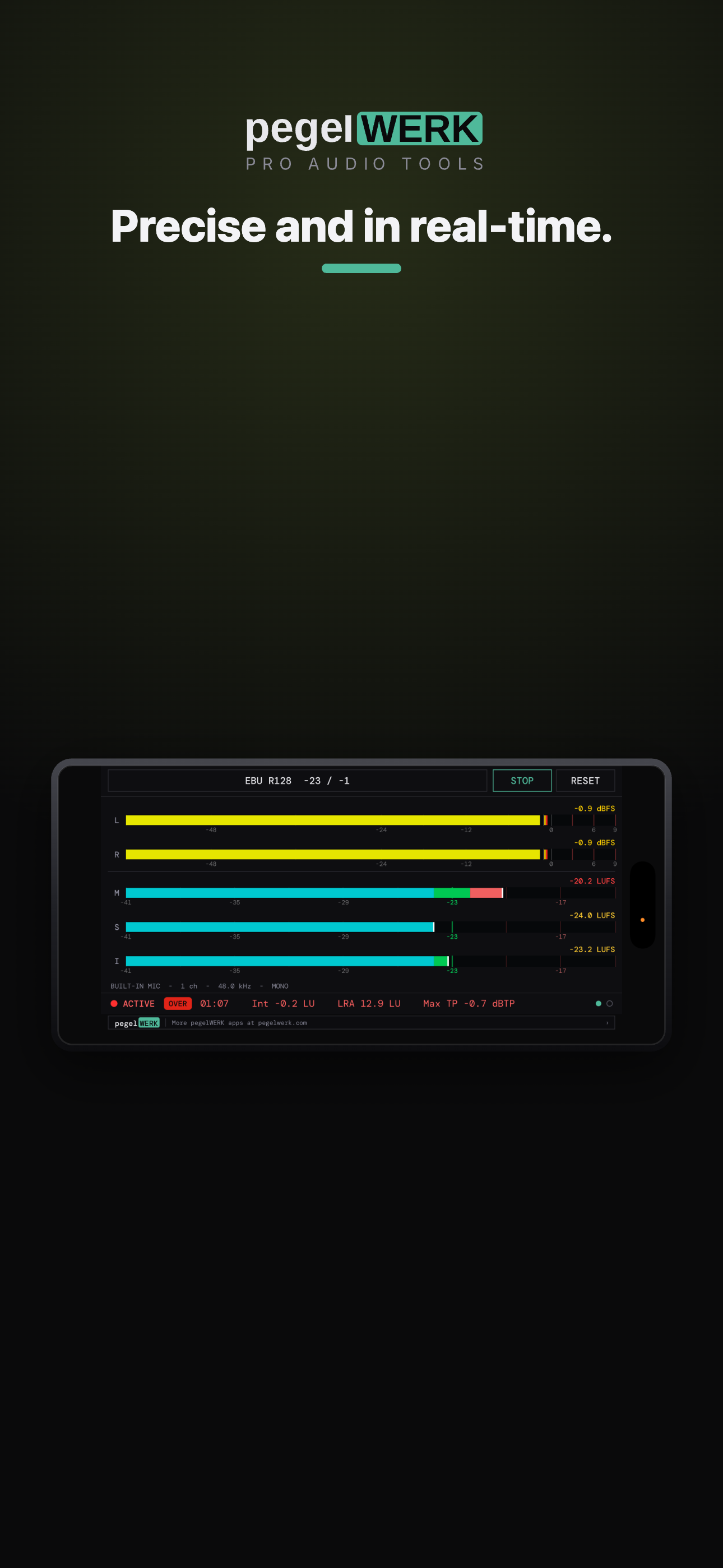 loudness METER broadcast LUFS screenshot 4