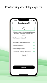 Smartphone iD - Passport photo screenshot