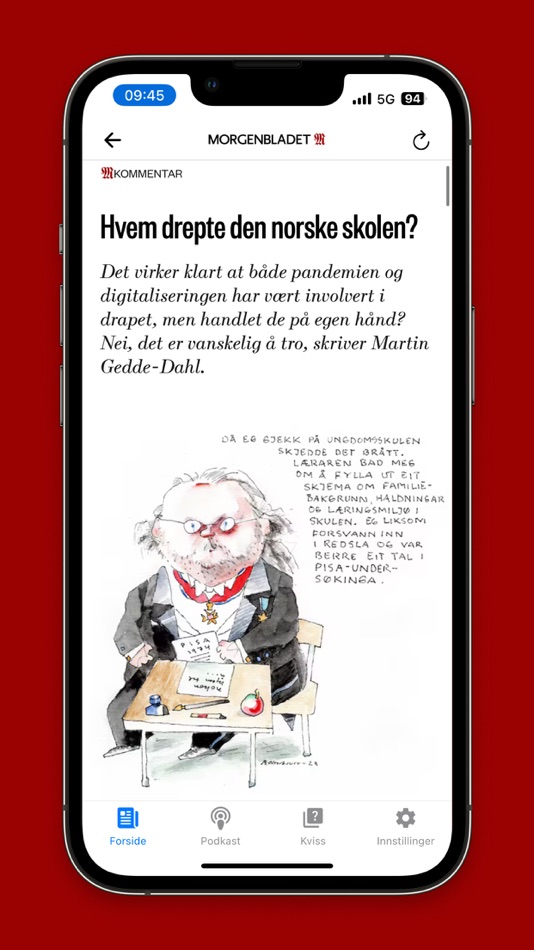 #3. Morgenbladet (iOS) 由: Mentor Medier AS