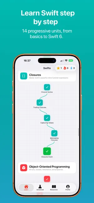 Swifto - Learn Swift screenshot 1