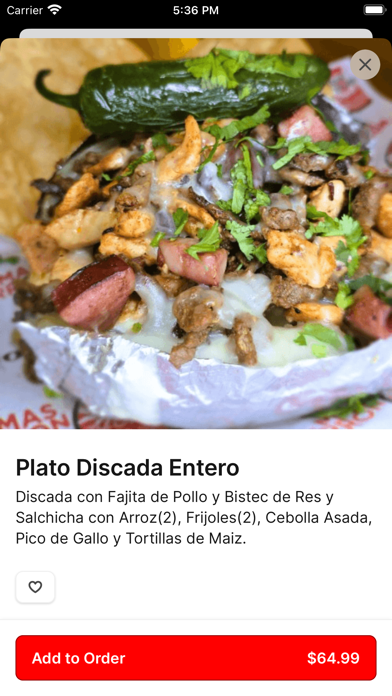 Rey del Pollo To Go iPhone screenshot 4 - Food & Drink app