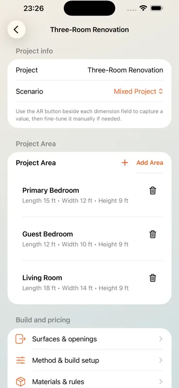 Drywall Project Takeoff screenshot 2 of 8