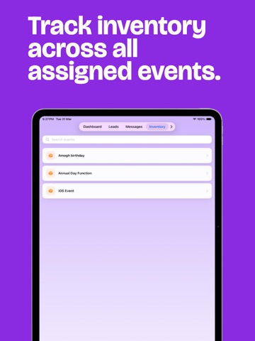 UTSAVVendor iPad screenshot