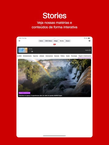 CNN Brasil iPad screenshot