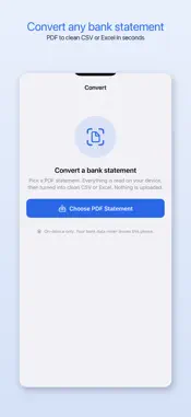 Bank2CSV: Statement Converter screenshot 1