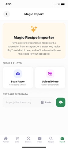 Family Meal Plan App screenshot