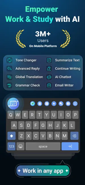 AI Keyboard: AI Writer by AiKy screenshot 1