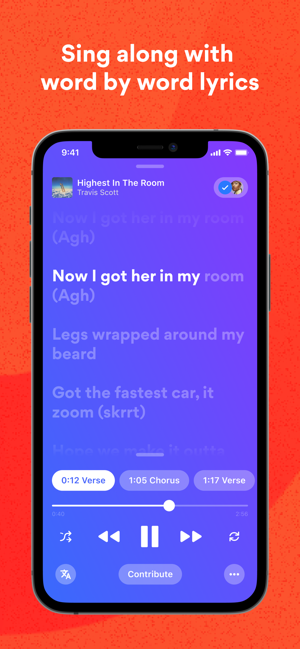 ‎Musixmatch Lyrics Finder Screenshot