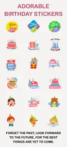 Adorable Birthday  Stickers screenshot #1 for iPhone