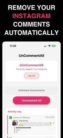 UnCommentAll iPhone screenshot
