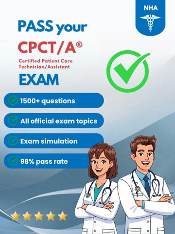 NHA CPCT/A Exam Prep Test 2026 iPad screenshot