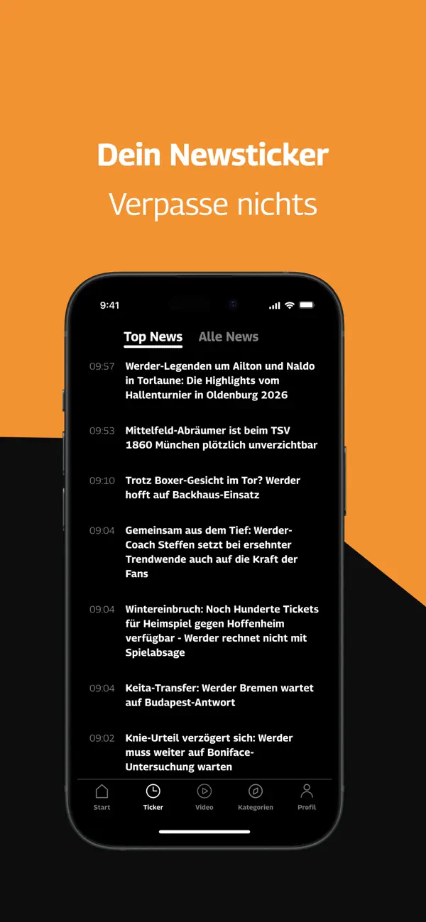 Screenshot #3 pour Absolut Fussball - News