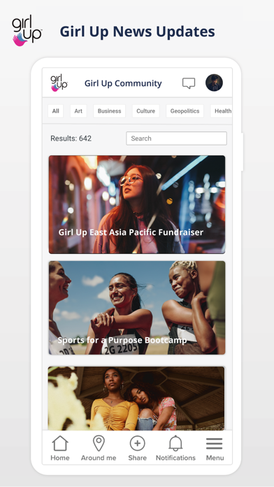 Girl Up Community iPhone screenshot 1 - Social Networking app