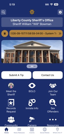 Liberty County Sheriff, GA Screenshot 1 of 3