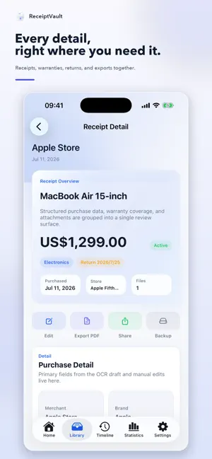 ReceiptVault: Receipt Manager screenshot 3